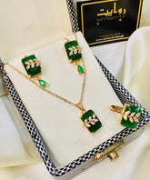 Zircon Locket Set-70 (Green)